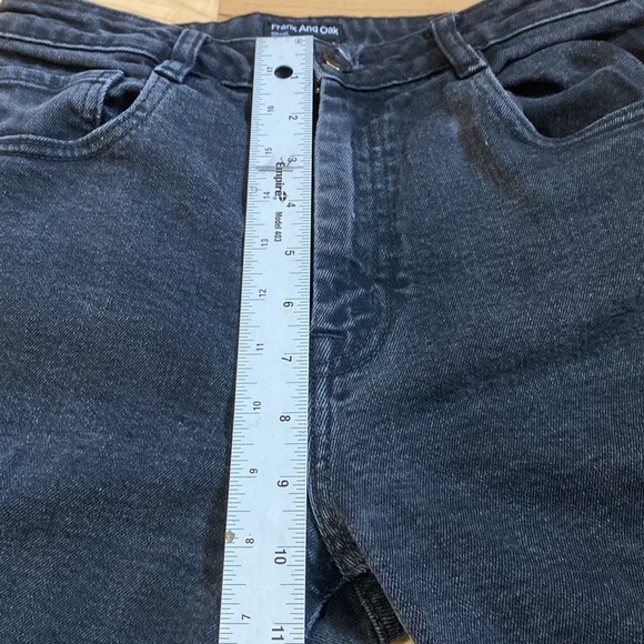 Frank & Oak distressed Faded Black Denim Jeans - Picture 4 of 16